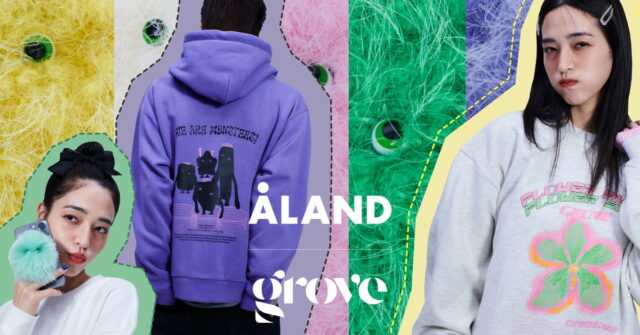 〈ALAND〉が韓国で話題沸騰のフラワーブランド〈GROVE〉とコラボ！ アパレルアイテムや雑貨など「ALAND JAPAN」限定で発売中!!