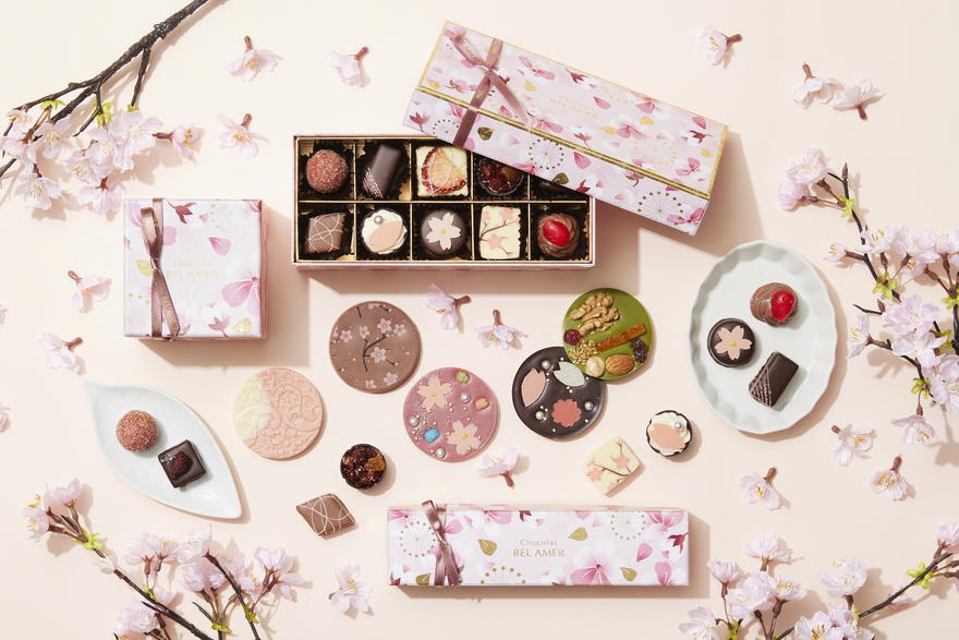 ショコラ専門店「ベルアメール」から春をはこぶ、桜コレクションや限定焼菓子が登場♡