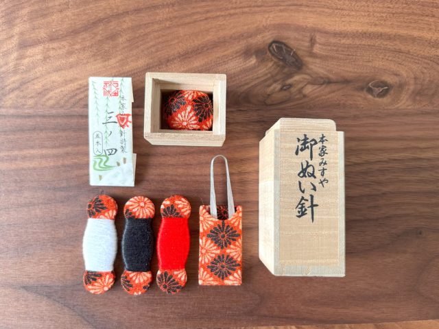 取材後に購入。京都本みすやの裁縫セットには、江戸からの職人の技が集結。